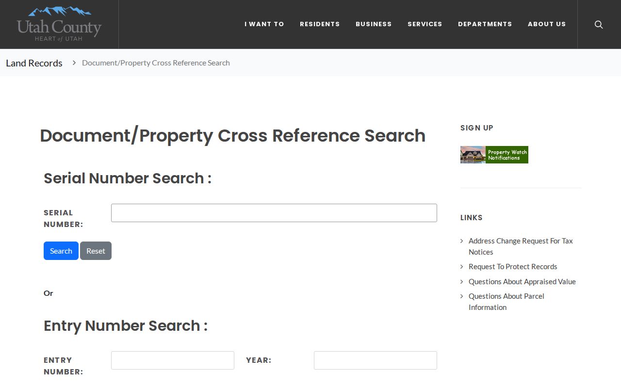 Utah County deed cross-reference for an Eagle Mountain parcel
